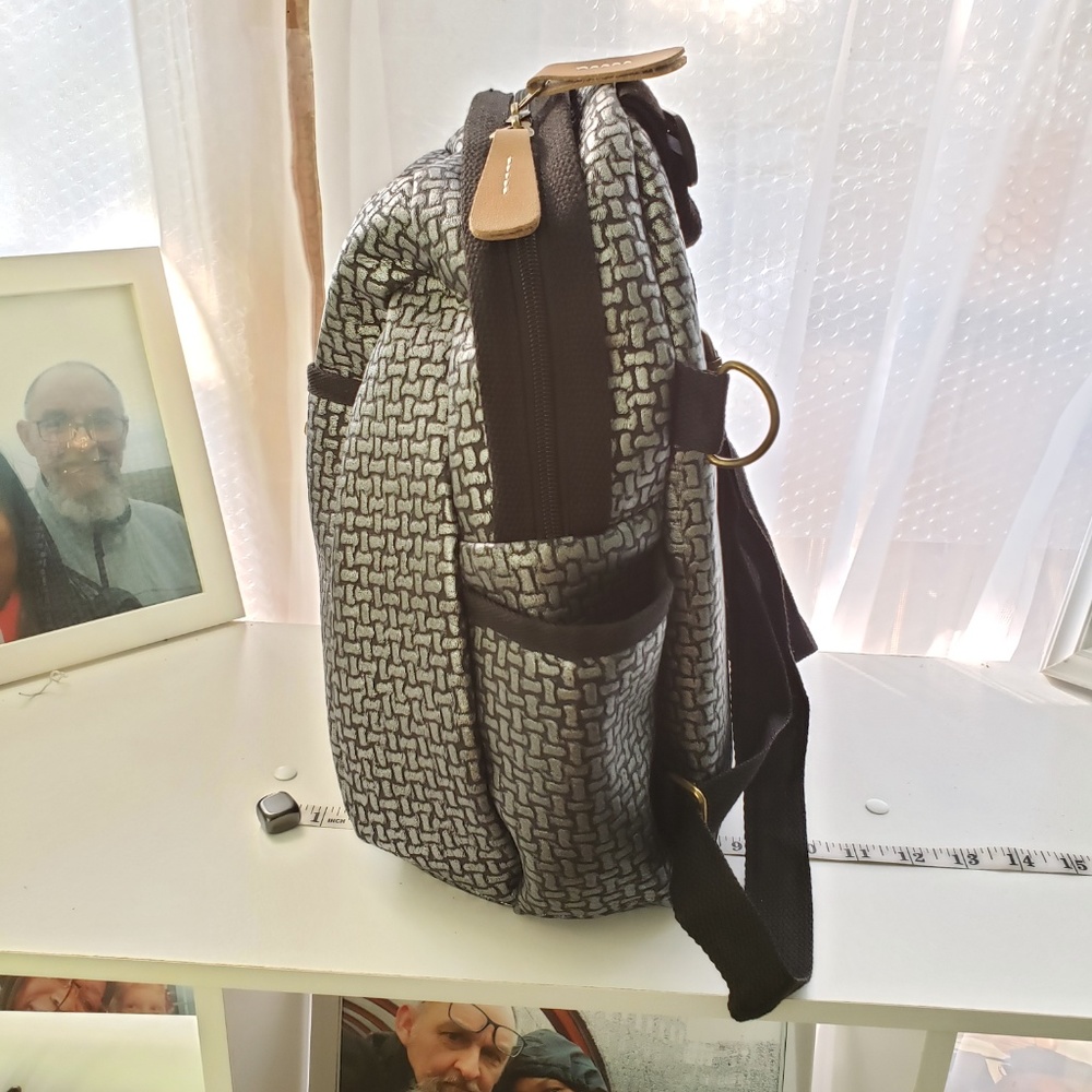 B/S Vegan Leather Multi-Function Backpack - image 2